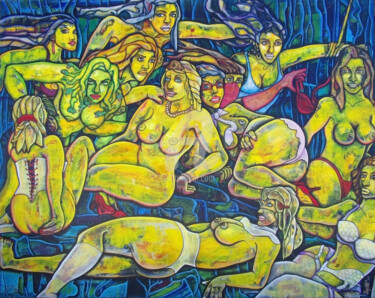 Malerei mit dem Titel "MUSES" von Denis Michel (2nyss), Original-Kunstwerk, Acryl