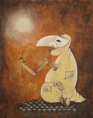 Картина под названием "nose" - Denis Panin, Подлинное произведение искусства, Акрил