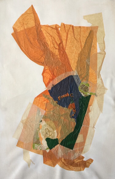 Collages intitulée "Sœur Macaron" par Denis Reitz, Œuvre d'art originale, Papier