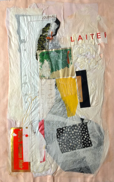 Collages intitulée "Laiterie" par Denis Reitz, Œuvre d'art originale, Papier