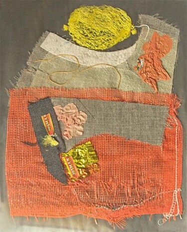 Art textile intitulée "La Mamie" par Denis Reitz, Œuvre d'art originale