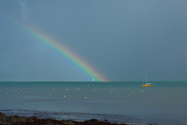 Fotografie getiteld "Rainbow & sail (RPP…" door Denis Sukhinin, Origineel Kunstwerk, Digitale fotografie