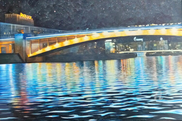 Peinture intitulée "Вечер" par Denis Veles, Œuvre d'art originale, Aquarelle