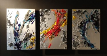 Malerei mit dem Titel "Dance of colors" von Denis Young, Original-Kunstwerk, Tinte
