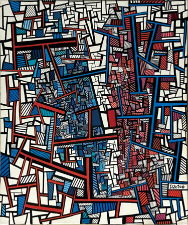 Картина под названием "Impérialisme coloni…" - Denis Vincent, Подлинное произведение искусства, Акрил Установлен на Деревянн…