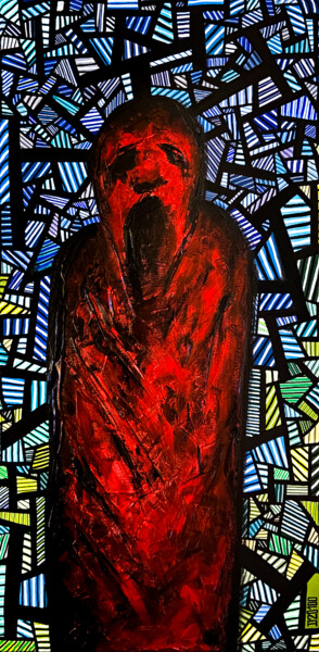 Peinture intitulée "État d'âme #1" par Denis Vincent, Œuvre d'art originale, Acrylique Monté sur Châssis en bois