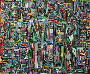 Malerei mit dem Titel "Je ne suis pas ton…" von Denis Vincent, Original-Kunstwerk, Acryl