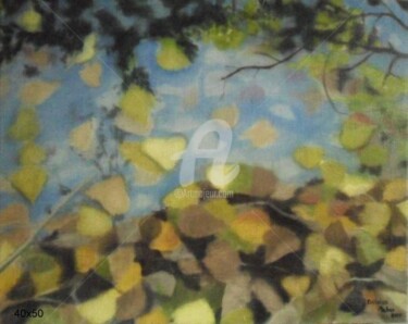 Peinture intitulée "reflection of autumn" par Denisa Paho, Œuvre d'art originale, Huile