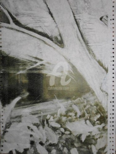 Peinture intitulée "M history" par Denisa Paho, Œuvre d'art originale, Graphite