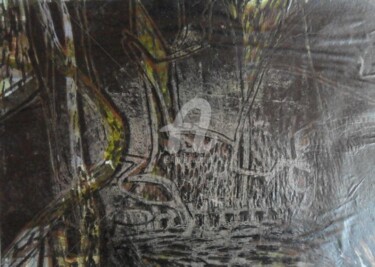 Отпечатки и Гравюры под названием "engraving in linole…" - Denisa Paho, Подлинное произведение искусства, гравюра