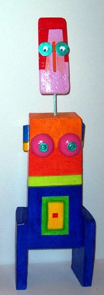 Sculpture titled "petite bobo 10" by Denis Bonnes, Original Artwork, Wood