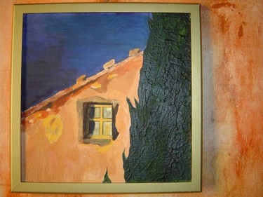 Dessin intitulée "Mur enduit du Barro…" par Denis Demouge, Œuvre d'art originale