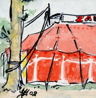Zeichnungen mit dem Titel "Cirque" von Denis Demouge, Original-Kunstwerk