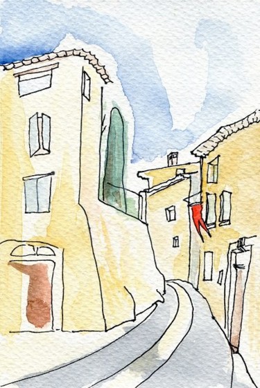 Drawing titled "Route St-Denis  Le…" by Denis Demouge, Original Artwork