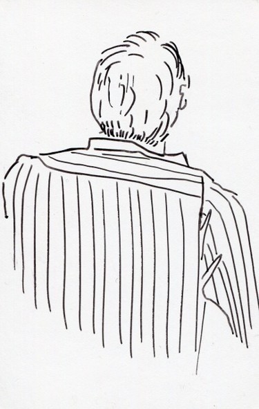 Drawing titled "Thomas, réveillon 2…" by Denis Demouge, Original Artwork