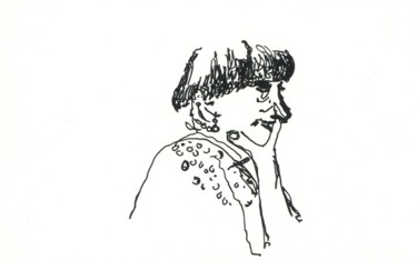 Drawing titled "Série Agnès Varda (…" by Denis Demouge, Original Artwork