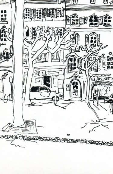 Tekening getiteld "Place Broglie à Str…" door Denis Demouge, Origineel Kunstwerk, Anders