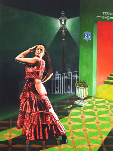 Painting titled "Gracia" by Denis D, Original Artwork, Acrylic