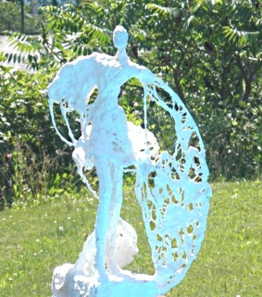 Sculpture intitulée "les voiles" par Denise Adolle Arquilliere, Œuvre d'art originale, Techniques mixtes