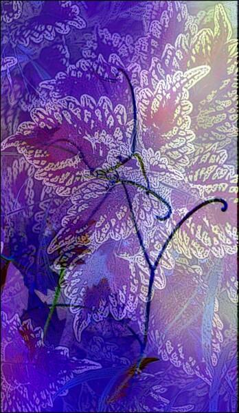 Photography titled "Bleue" by Denise Arsac Coustoulin, Original Artwork, Manipulated Photography