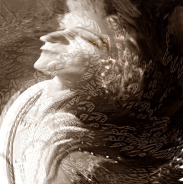 Fotografia zatytułowany „Femme - oiseau” autorstwa Denise Arsac Coustoulin, Oryginalna praca, Manipulowana fotografia