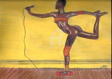 Peinture intitulée "Grace Jones.jpg" par Denise Félicité, Œuvre d'art originale