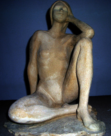 Sculpture intitulée "Ninfa" par Denise Gemin, Œuvre d'art originale, Terre cuite