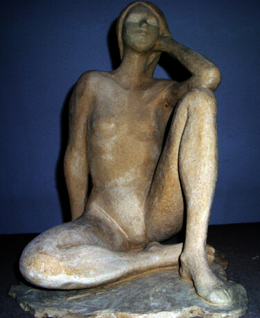 Sculpture titled "Ninfa" by Denise Gemin, Original Artwork, Terra cotta