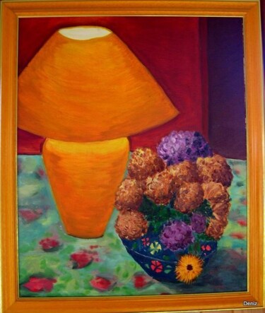 Painting titled "En lumière" by Denise Guilhaumon, Original Artwork