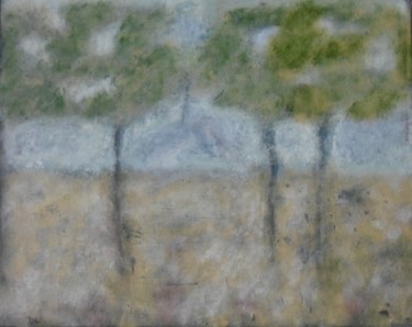 Malerei mit dem Titel "Eté" von Denise Louin-Lecoeur, Original-Kunstwerk, Acryl