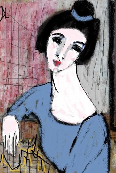 Arte digitale intitolato "Madame rêve" da Denise Louin-Lecoeur, Opera d'arte originale