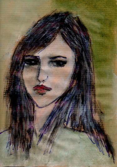 「Avril」というタイトルの絵画 Denise Louin-Lecoeurによって, オリジナルのアートワーク, アクリル