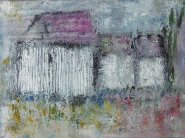 Malerei mit dem Titel "A travers la fenêtr…" von Denise Louin-Lecoeur, Original-Kunstwerk, Acryl