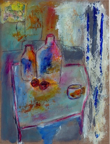 acidulé Peinture intitulée "acidulé" par Denise Louin-Lecoeur, Œuvre d'art originale, Acrylique Monté sur Verre