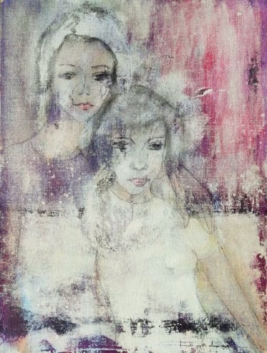 Peinture intitulée "Marions-nous 2" par Denise Louin-Lecoeur, Œuvre d'art originale, Acrylique