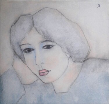 绘画 标题为“Mademoiselle a le b…” 由Denise Louin-Lecoeur, 原创艺术品, 丙烯