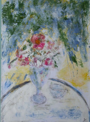 Malarstwo zatytułowany „le petit bouquet so…” autorstwa Denise Louin-Lecoeur, Oryginalna praca, Akryl