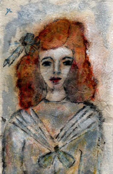 Pittura intitolato "béatrice" da Denise Louin-Lecoeur, Opera d'arte originale, Acrilico