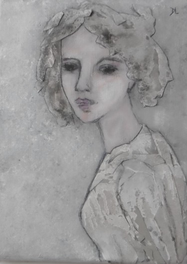 Malerei mit dem Titel "Madeleine" von Denise Louin-Lecoeur, Original-Kunstwerk, Acryl