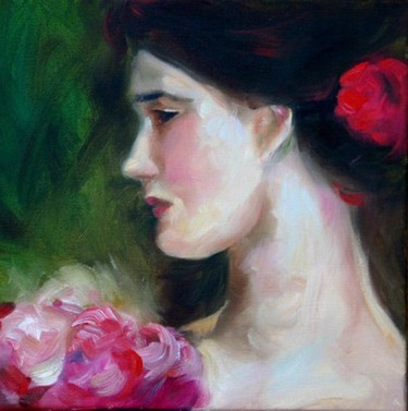 Painting titled "Debutante" by Denise Rich, Original Artwork