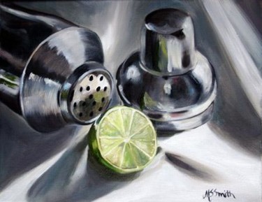 Painting titled "Old Shaker and Lime" by Denise Rich, Original Artwork