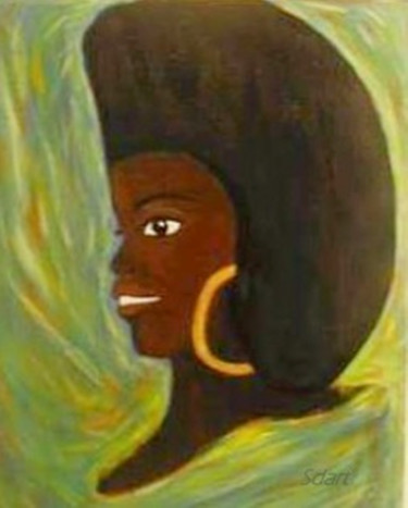 Photography titled "La femme afro" by Seiditadeniseart, Original Artwork, Digital Photography