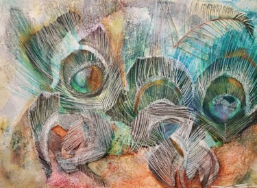 Peinture intitulée "Alegoria" par Denise Serralheiro, Œuvre d'art originale, Aquarelle