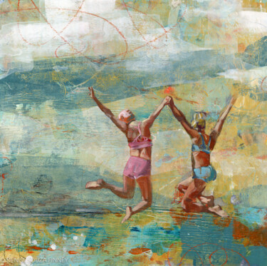 Pintura titulada "Disappearing Waters" por Denise Souza Finney, Obra de arte original, Acrílico