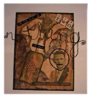 Collages titled "he had a lot to say" by Denise, Original Artwork
