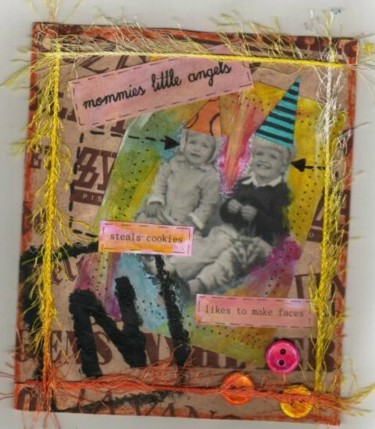 Collages titled "mommies little ange…" by Denise, Original Artwork