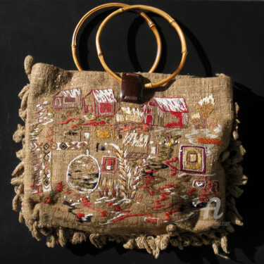 "Sac brodé en soie n…" başlıklı Tekstil Sanatı Denis Miau tarafından, Orijinal sanat, Nakış