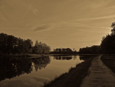 Photographie intitulée "paysage du soir" par Denis Hirst, Œuvre d'art originale