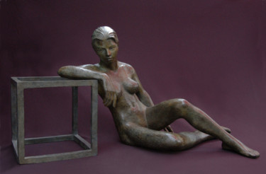 Sculptuur getiteld "Lola" door Denis Rodier, Origineel Kunstwerk, Bronzen