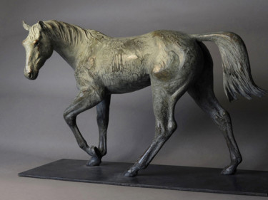 Sculpture intitulée "cheval Three" par Denis Rodier, Œuvre d'art originale, Bronze